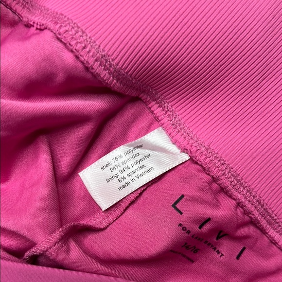 Livi Active Lane Bryant Pink Skort, 14/16, NWT - Picture 10 of 13